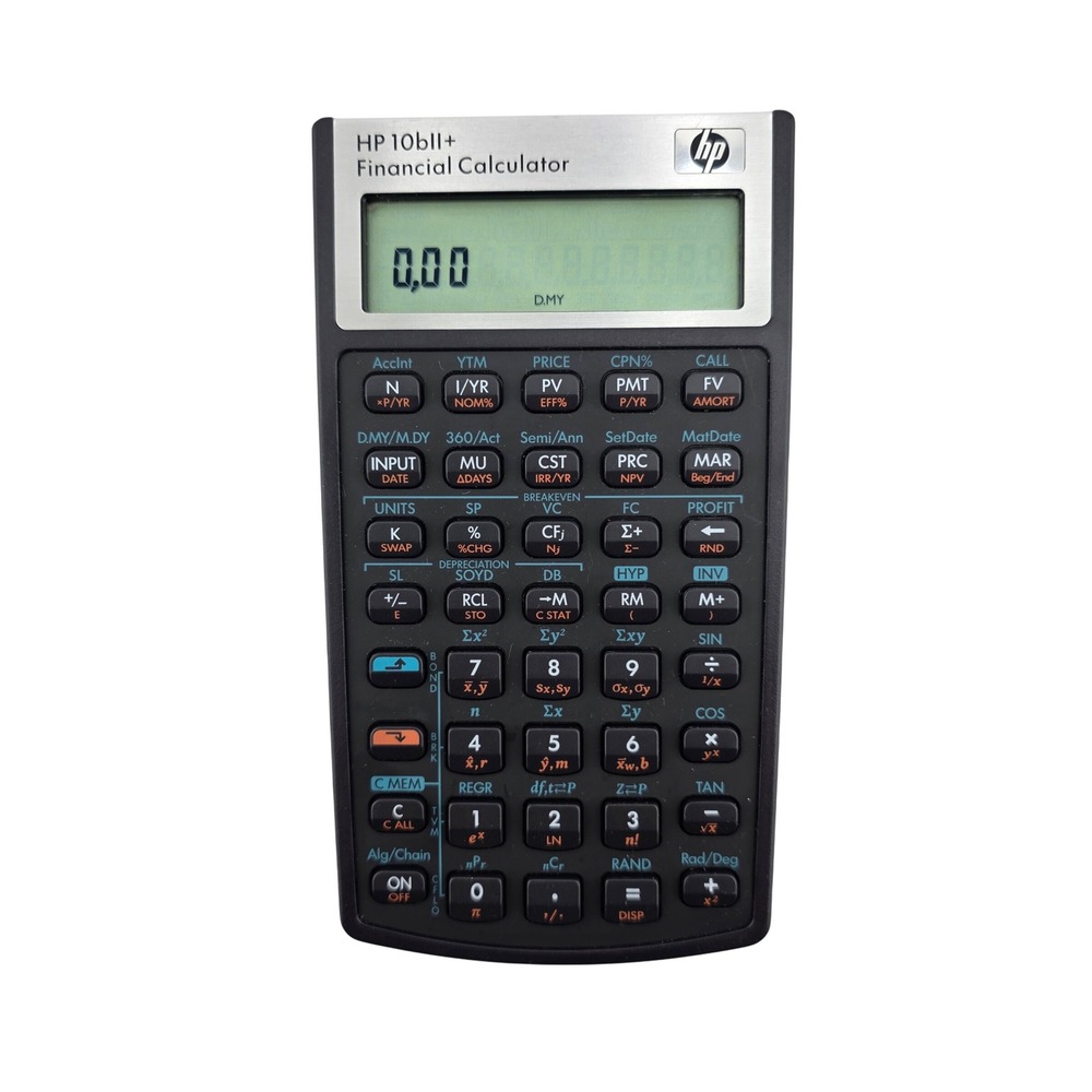 HP 10bII+ Financial‎ Calculator Tested Working No Case